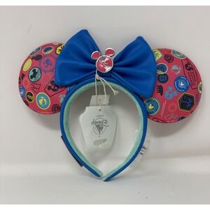 Disney Parks Vacation Club DVC Mickey Minnie Bow Ears Headband Loungefly NEW